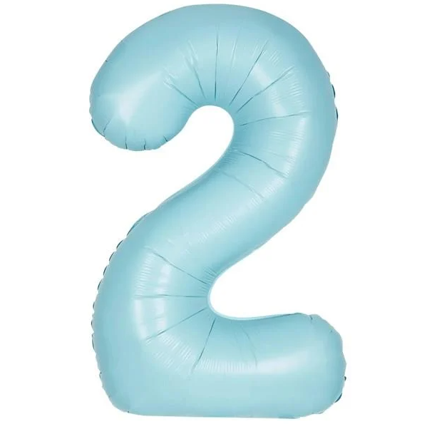 Folyo Balon Retro Mavi 2 16 İnç 36 Cm